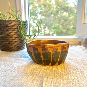 Handmade Studio Art Pottery, Signed, Rustic, over 2” Multicolor Multi-textured